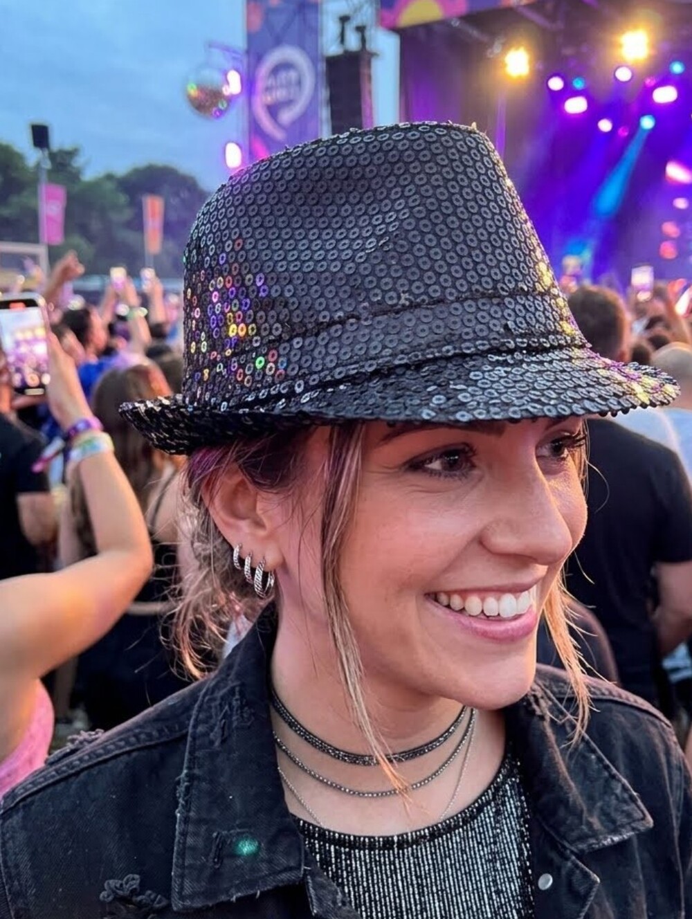 2 Chic Black Sequin Fedora Hat - Women's Sparkle Party Fedora • Size OS